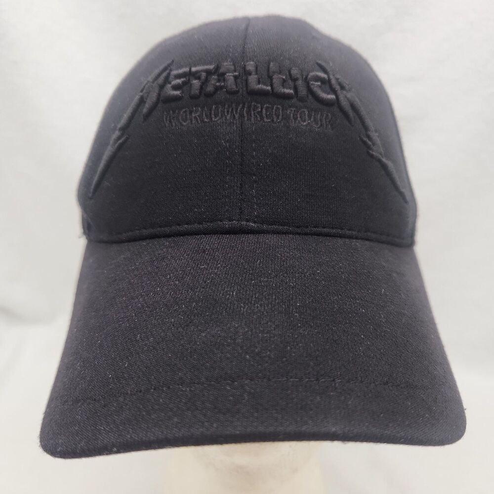 Cap Metallica Worldwired Tour Hat Black Officially Licensed Strapback Adjustable